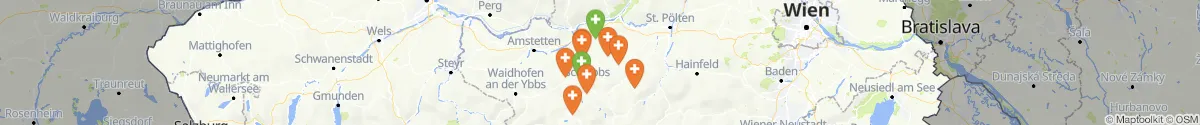 Map view for Pharmacies emergency services nearby Sankt Georgen an der Leys (Scheibbs, Niederösterreich)